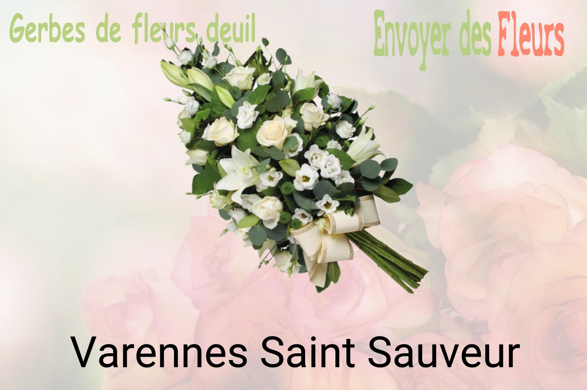Gerbe de fleurs de deuil livrée à Varennes-Saint-Sauveur